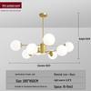 Nordic Modern Chandelier - Elegant, Atmospheric Lighting for Living Rooms, Bedrooms, or Dining Areas