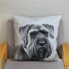 Наволочка для домашней спальни с милым принтом шнауцера, декор для подушки