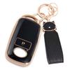 ZANEKO Key Case Compatible with Toyota Rise Roomy Key Cover Compatible with Daihatsu Rocky New Taft Tanto Custom Smart Key Case (Black Cat, Cute)