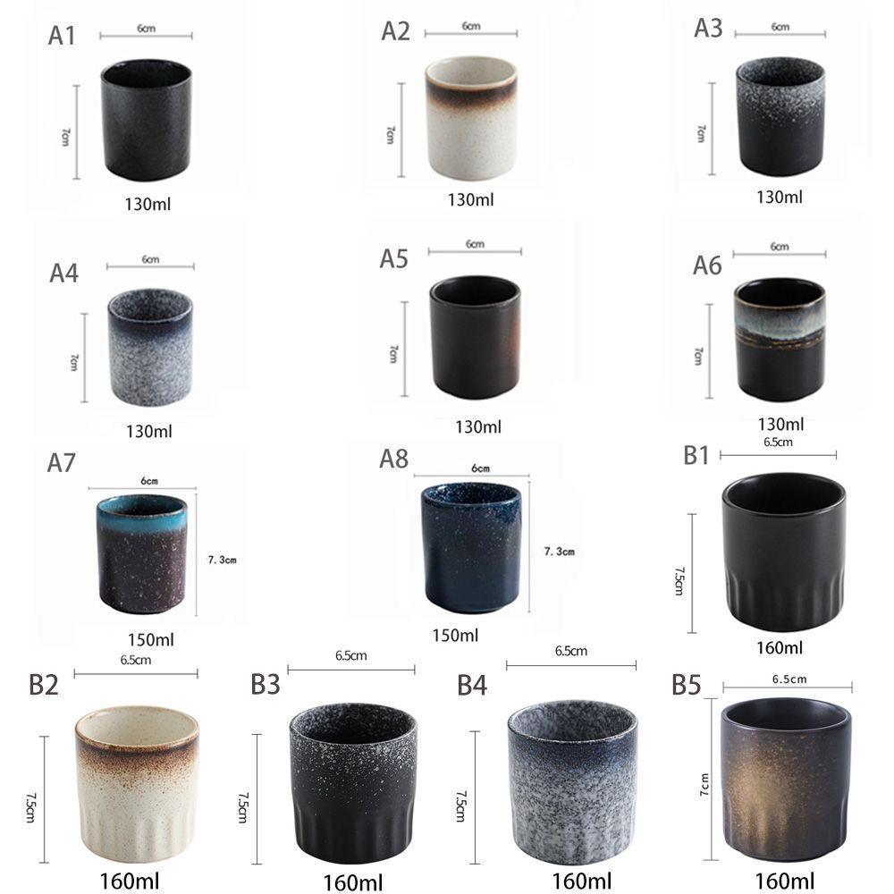 No Handles Chinese Handmade Pottery Stoneware Cuisine Mug Tea Cup Drinkware Water Cup