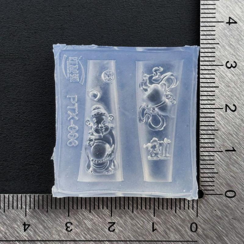 1 шт. 3D акриловая форма Голова Будды Бог богатства Нейл-арт DIY Силиконовая форма для маникюрной декорации Шаблон для нейл-шарма