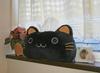 Kojima Tsusho Cat Face Tissue Black 30cm x 20cm x 18cm Cover, Cat,