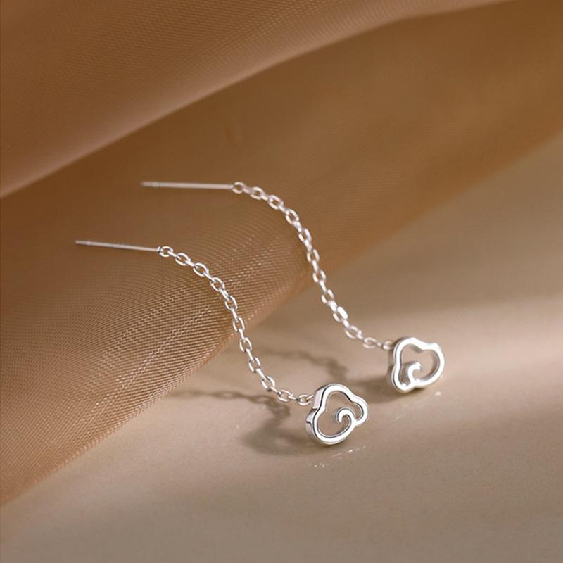 Новый продукт Yunduo Ear Cable женские темпераментные простые длинные маленькие серьги-облака новые аксессуары для ушей