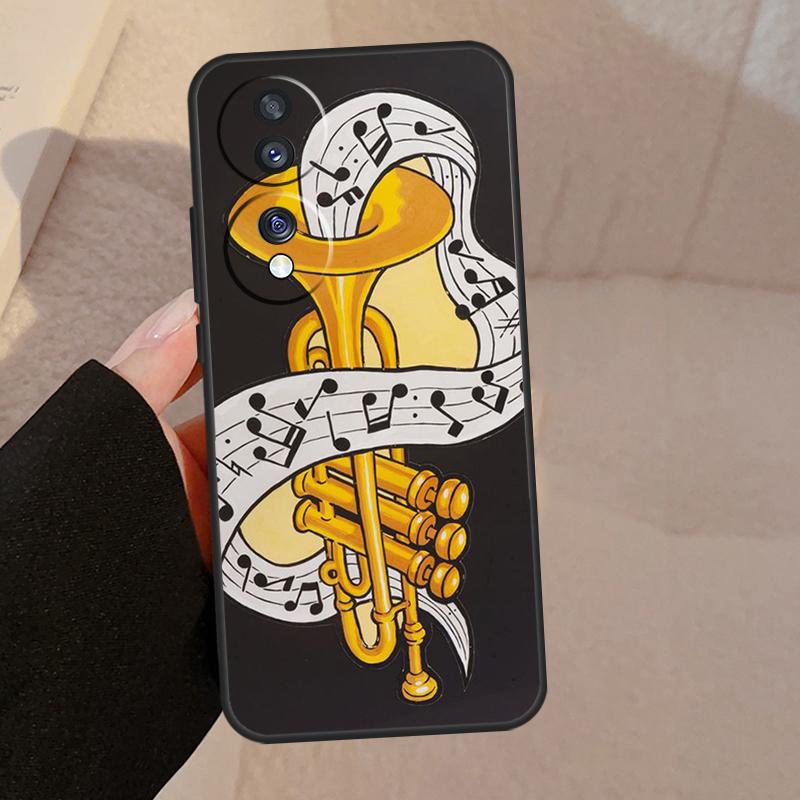 Чехол для скрипки и фортепиано для Honor Magic 5 Lite Pro 50 70 90 8X 9X X6 X7 X8 X9 Honor X6a X7a X8a X9a X9b Чехол