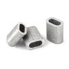 100 x PRESSKLEMME FÜR SEIL 8mm Aluminum Drahtseilklemme Stahlseil Seil Draht Stahl Drahtseil