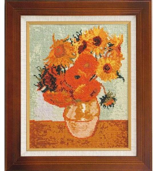 Olympus Cross Stitch Embroidery Kit Art Gallery Sunflower Van Gogh 879