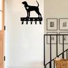 1pc Key Rack & Dog Leash Hanger Wall Metal Pendant Wall Art Home Decor for Kitchen Bathroom Key Holder Decorative Iron Craft