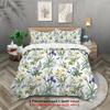 3pcs Plants Pattern Printed Bedding Set,soft and Comfortable, 1*duvet Cover+2*pillowcase, Suitable for Women and Adult's Bedroom
