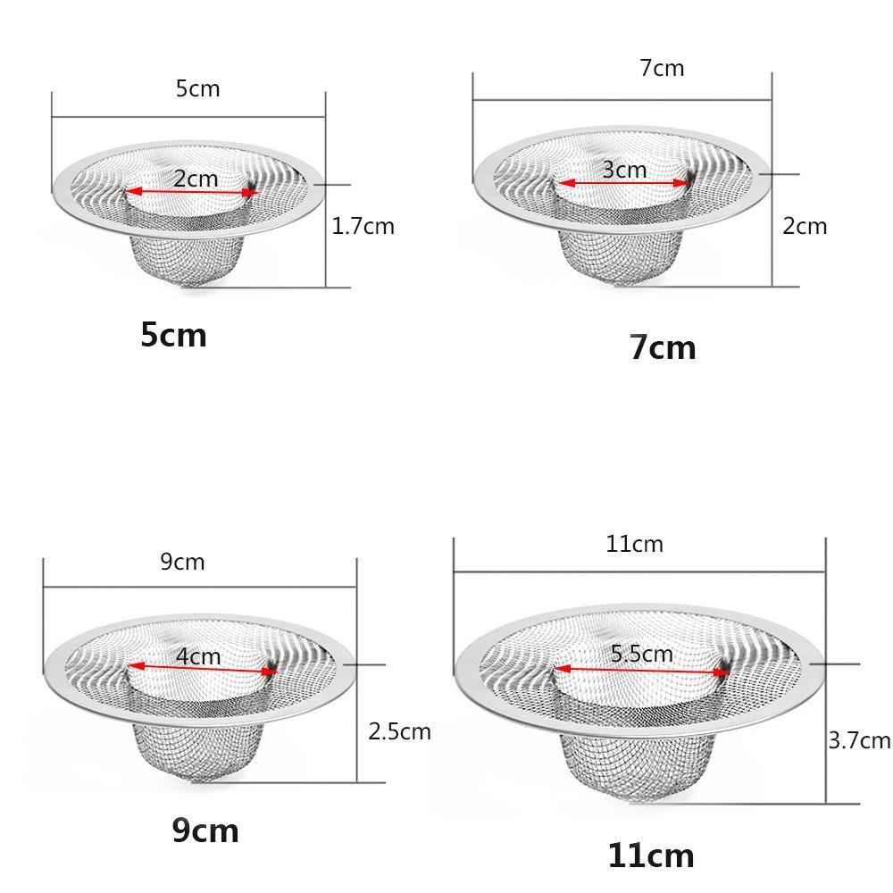 Kitchen New Hair Clean Up Shower Sewer Anti Clog Waste Catcher Mesh Trap Drain Filter Sink Strainer