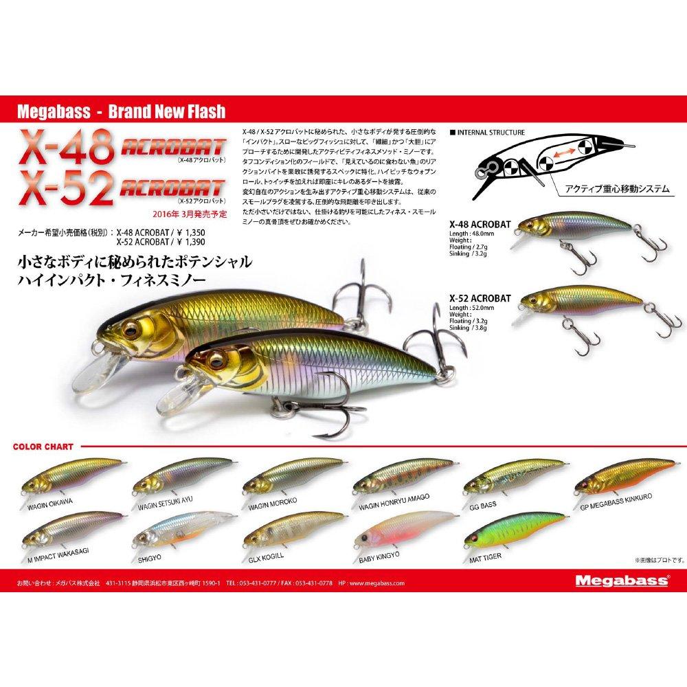 Megabass ACROBAT Shigyo 34676 X-52 (F)