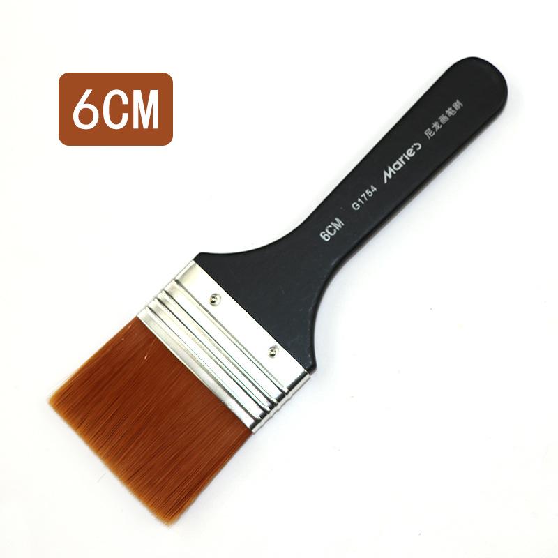 Кисть с черной ручкой, металлическое кольцо, деревянная ручка, нейлон, художник по волосам, акварель, картина маслом, гуашь, акрил, художественные принадлежности