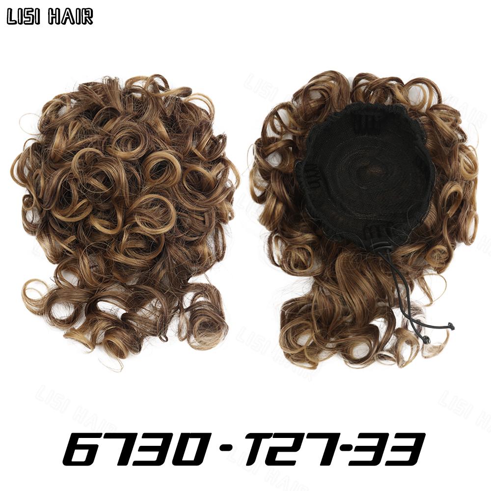 MERISIHAIR Грязный пучок для волос, эластичный шнурок, свободный большой вьющийся короткий пучок, синтетический хвостик, наращивание волос, пучок для женщин, ежедневное использование