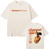 Футболка с принтом Rapper T Shirt Channel Orange Графическая футболка Океан Оверсайз футболки Блондин Хип-Хоп Винтажная футболка Мужская уличная одежда