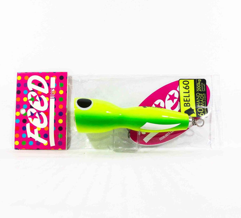 Feed Bell 60 Ручная работа Деревянный Поппер Плавающая Приманка 60 грамм 60 (7060)