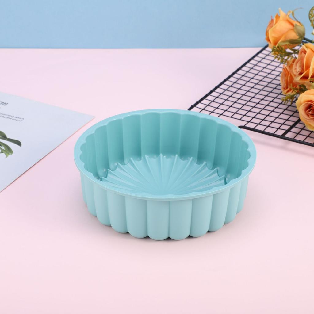 Household Silicone Sunflower Egg Cake Molds Baking Tools Silicone Foldable Round Cake Molds