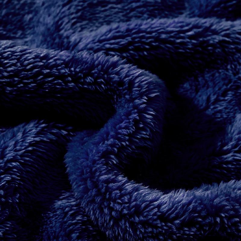 Winter Men's Thick Warm Double-sided Fleece Jacket Zipper Loose Cardigan Casual Hooded Jacket