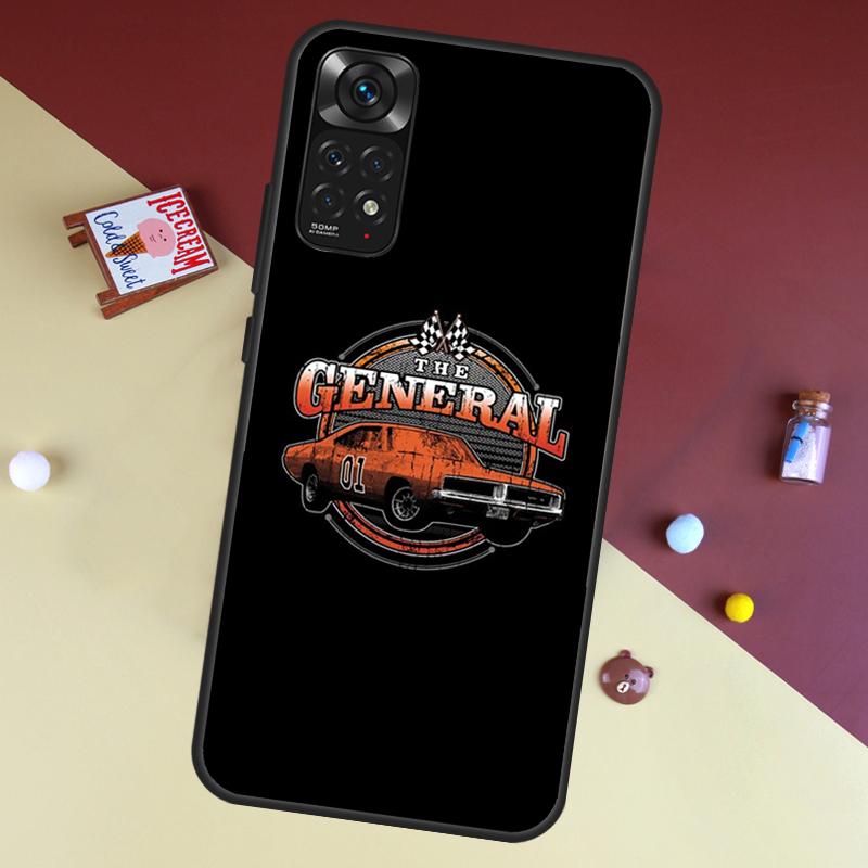The General Lee Dukes Of Hazzard 01 Case For Xiaomi Redmi Note 8 9 12 10 11 Pro 8T 9S 10S 11S Cover For Redmi 9 10 9A 9C 10C