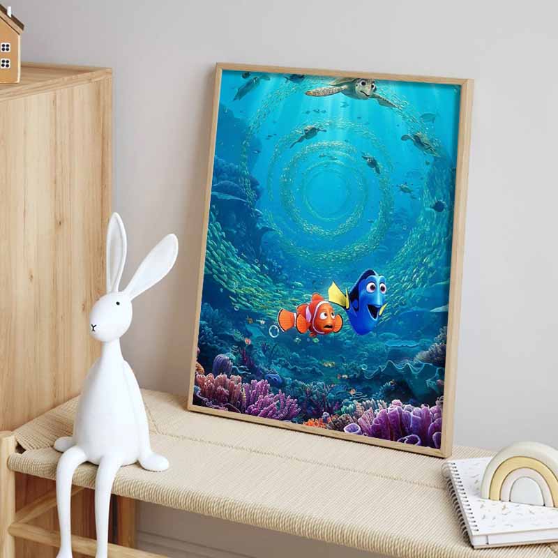 Disney 5D DIY Алмазная мозаика В поисках Немо Черепаха Океанское течение Иллюстрация Вышитая мозаика Крестик Домашний декор Подарки и поделки