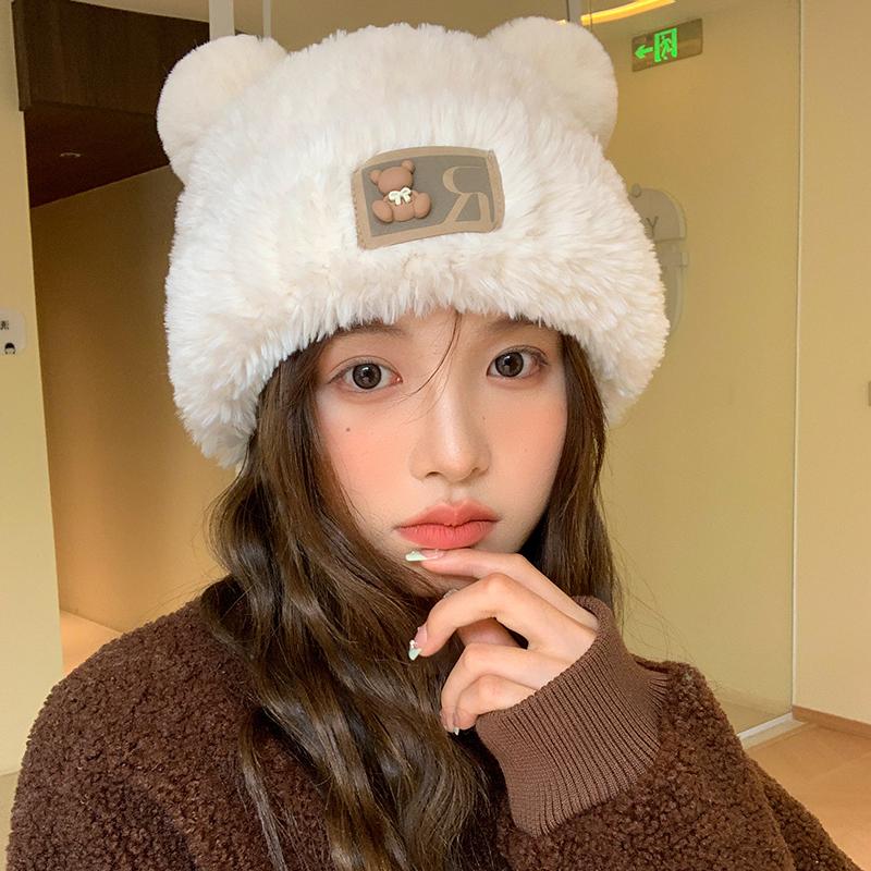 Cheap Cute Warm Beanie Winter Women Fur Hat