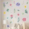 Новые Бохо Цветы Наклейки на Стены DIY Съемное Искусство на Стену Экологичные Акварельные Декоративные Наклейки Декор для Дома