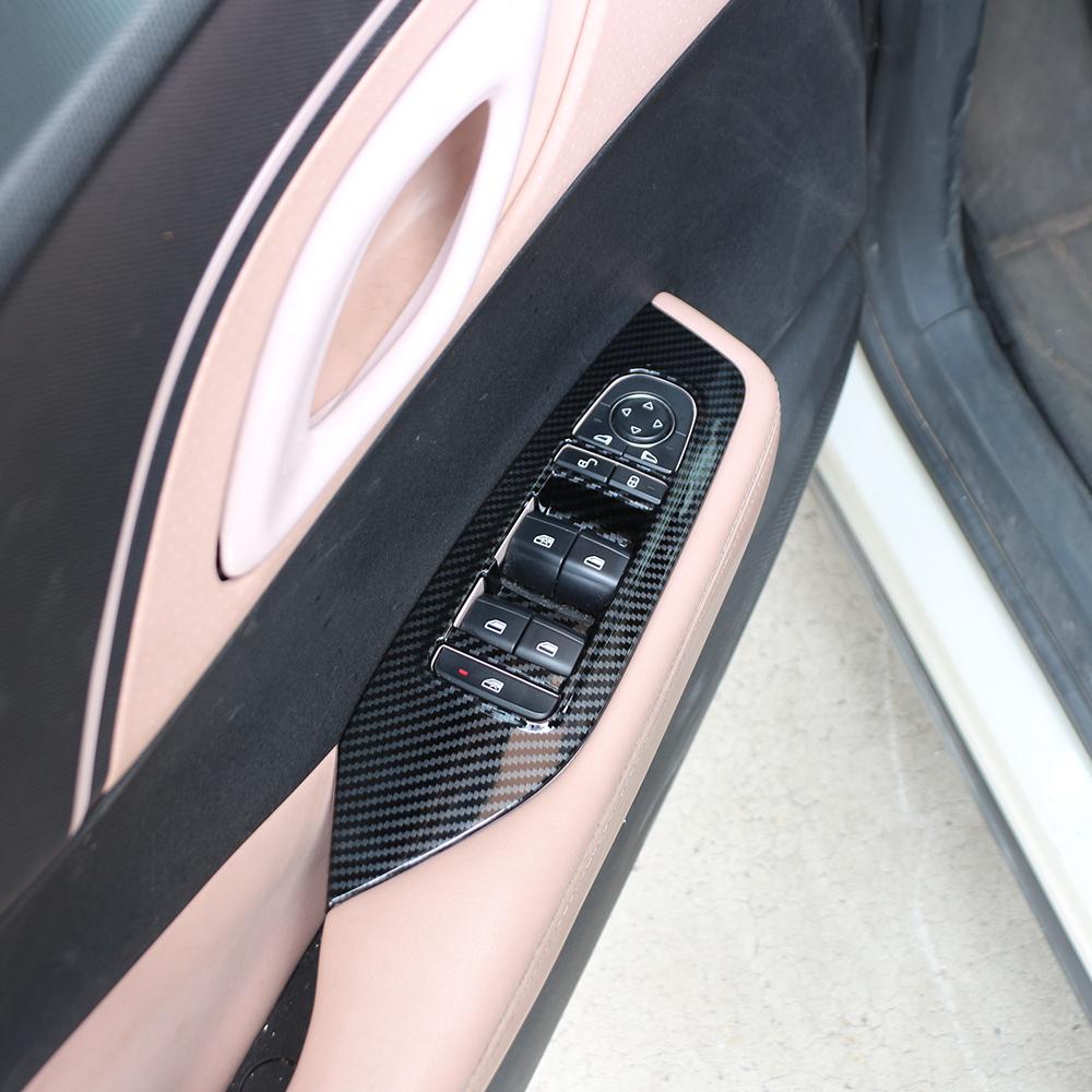 Car Window Lift Switch Cover Trim for BYD Dolphin Mini Seagull Dolphin Surf 2024 2025 Door Armrest Panel Handle Holder LHD