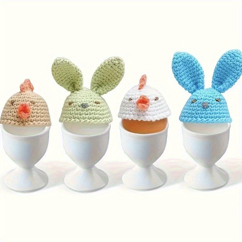 2pcs European Style Egg Cups - Durable Plastic Perfect for Breakfast Dining Decor 2