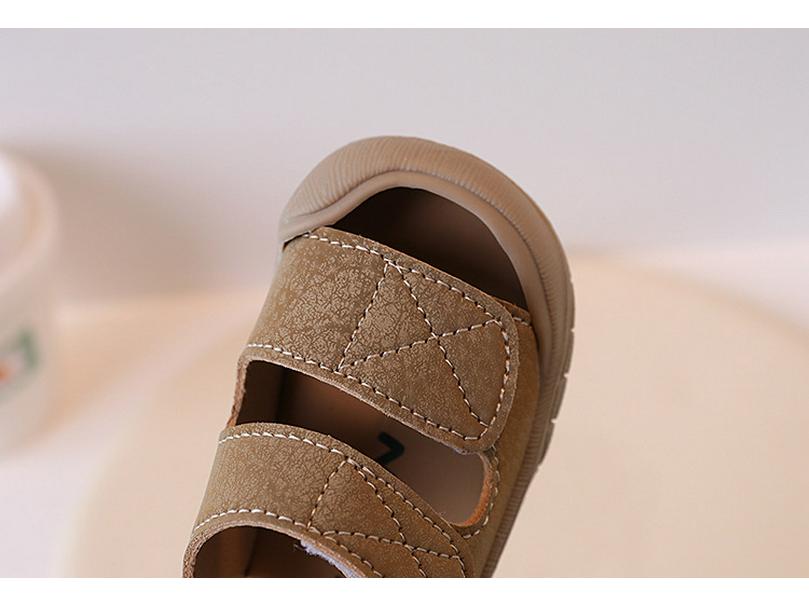 Anti-Collision Baby Sandals - Soft Bottom Closed-Toe Shoes for Toddlers, Boys & Girls (Ages 1-3)