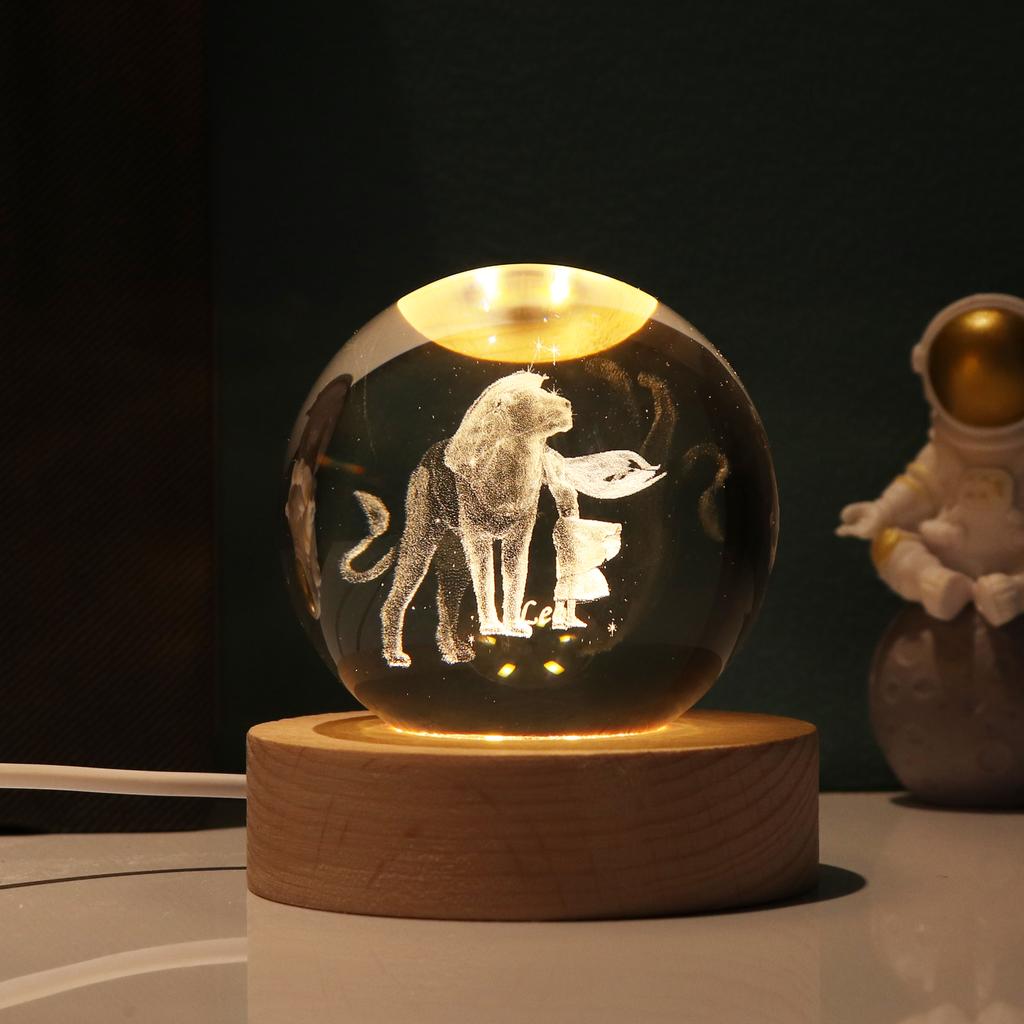 12 созвездий, маленькие ночные светильники, светящийся хрустальный шар, настольные декоративные светильники, украшения, маленькие ночные светильники на день Святого Валентина