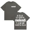 Футболка с принтом альбома Rapper Melendi AELLALE GUSTA 2025 для мужчин и женщин, повседневная модная футболка с коротким рукавом из чистого хлопка, уличная одежда