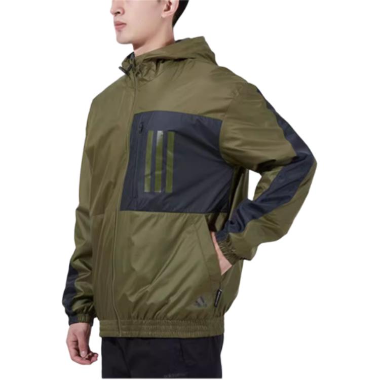 adidas Куртки Мужские Оливковые С Капюшоном Умеренные Другие GT3744