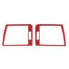 Red Carbon Fiber Dashboard Side Air Vent Outlet Trim For BMW 3 Series E46 98-05