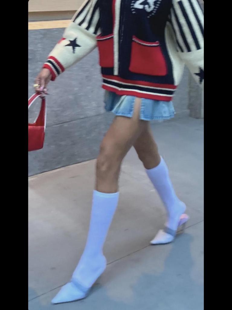 Women's Sexy Low-Waist Split Belt Denim Pleated A-line Mini Skirt