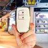 Чехол-брелок из ТПУ с золотистым краем для Toyota Chr Rav4 Auris Avensis Prius Aygo Camry Corolla Land Cruiser 200 Prado Crown