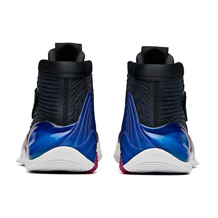 Anta Баскетбольные кроссовки KT6 Dark Night Storm с высоким верхом, мужские баскетбольные кроссовки, черные, синие, фиолетовые, 112041101-11