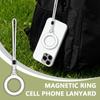 Двусторонний магнитный ремешок для телефона для Magsafe Для iPhone Держатель-кольцо Стенд Противопотерянный ремешок Кронштейн для смартфона