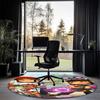 Subway Surfers Printed Round Rug Carpet Chair Rug Area Rug Entryway Doormats,for Office Chair Living Room Bedroom Kitchen Room.