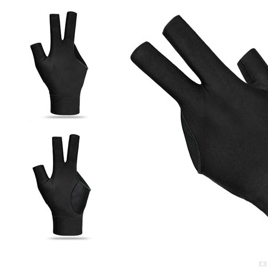 Бильярдные перчатки с 3 пальцами, прочные профессиональные перчатки для левой руки, снукерный кий, перчатки для бассейна