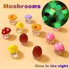 30-54PCS Miniature Mushrooms Glow At Night Fairy Garden Decoration 6 Types Mushroom Resin Figurines Home Decor Table Accessories