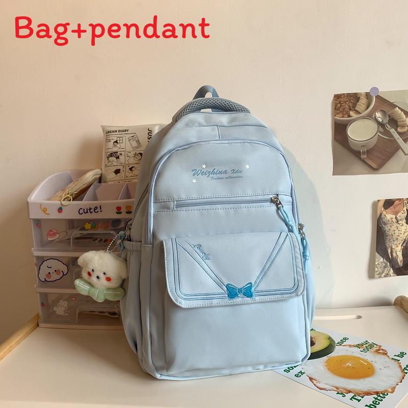 School Backpack For Girls And Boys Nylon Multicompartment With Padded Straps For Students