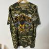 Рубашка Affliction Мужская XXL 2XL Зеленый Камуфляж Потертая Двусторонняя Сделано в США Унисекс Футболка Графическая Футболка