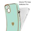 Protective Case - Luxury - for iPhone 13 - Turquoise - Heart Pattern - Shockproof and Scratch-resistant