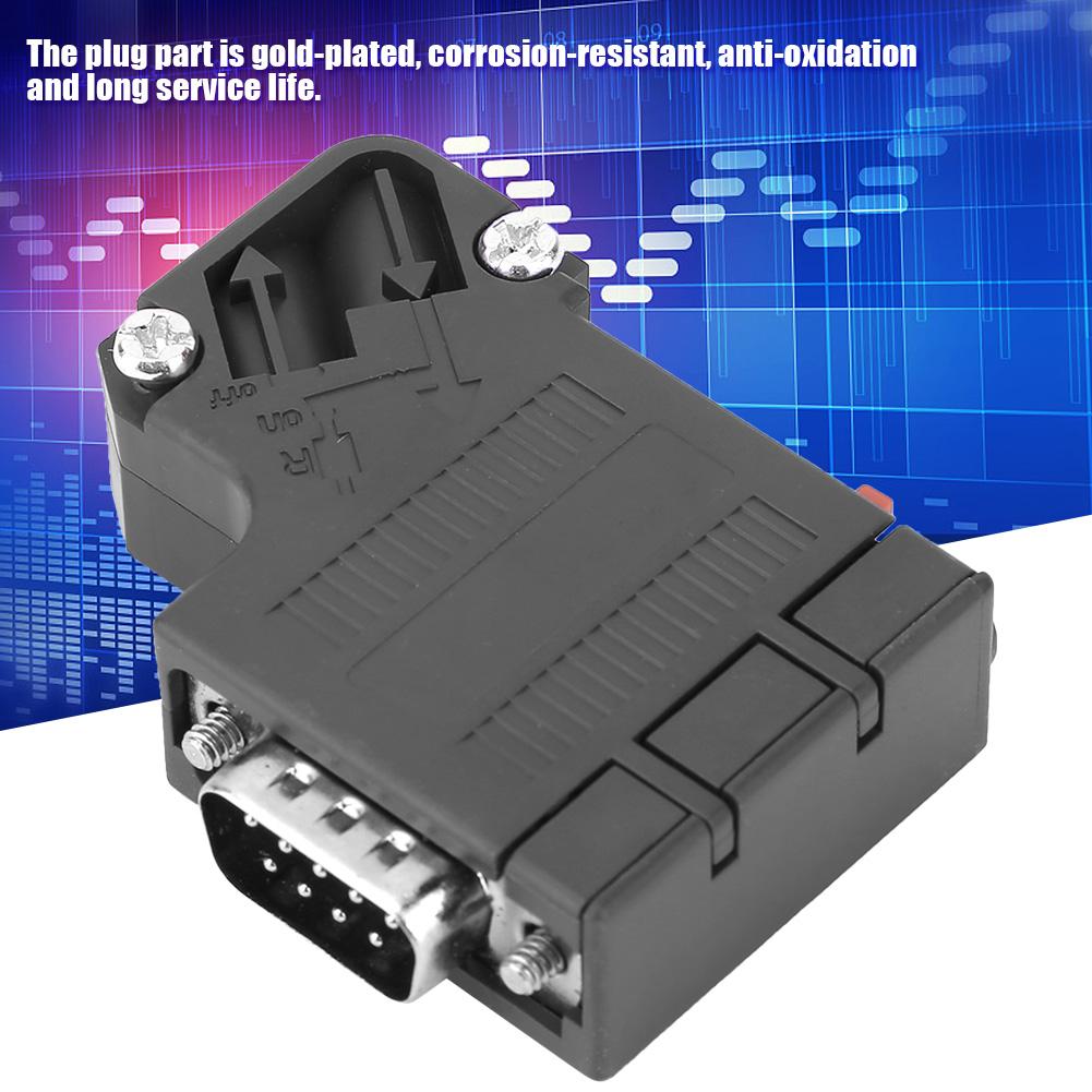 DP Profibus Adapter 6ES7972 0BA41 0XA0 35 degrees DP Profibus Connector Fit for Siemens