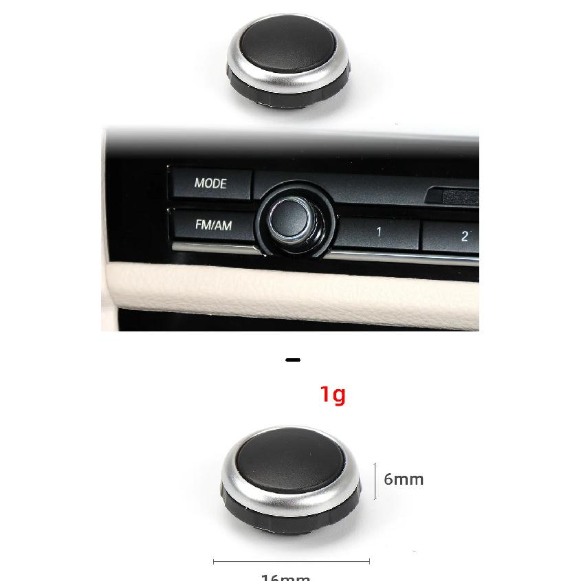 Car Interior Icon-Free Radio Knob for BMW 5/6/7 Series F02 F06 F07 F18 X5 F15 X6 F16 Auto Audio Control Button OE 63139328426-1