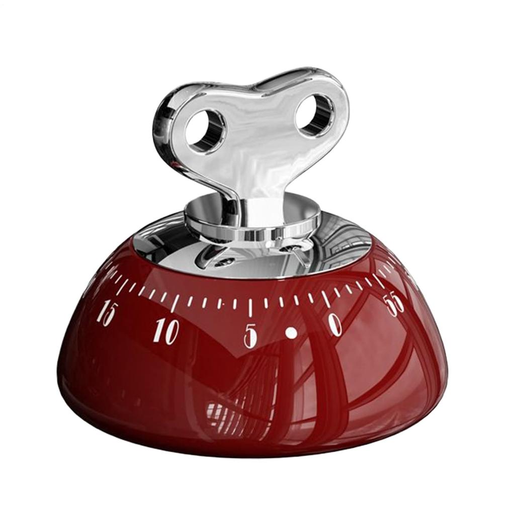 Механический кухонный таймер 1-60 минут, Громкий сигнал, Магнитная задняя крышка, Таймер обратного отсчета, Таймер для яиц, Механический механизм, Батарейки не требуются