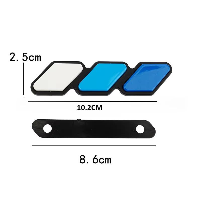 New Grille Badge Emblem Auto Logos For Toyota Tacoma 4Runner Tanzhong Highland New Pickup Truck Grille 3 Colors Logo Accessories