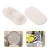 4 Pcs Seat Pads Replacement Part for Toilet Attachment Bumper Kit Seats ABS Anti-collision Buffers Plastic Bumpers Bidet