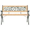 Vidaxl Ławka Ogrodowa, 122 Cm, Lite Drewno Jodłowe