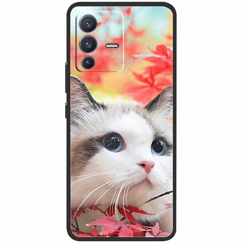 Для vivo V23 5G Чехол V2130 Силиконовый Милый Космический ТПУ Черные Оболочки для Vivo V23 Pro Чехол Бампер V2132 для vivoV23 V 23 V23Pro Сумка