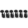Musiclily Pro 6-Piece Single-Pin Guitar Locking Tuners, Square, SQ, for Strat/Telecaster Electric Guitars, Black