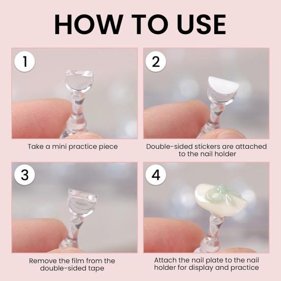 Магнитная подставка для ногтей Держатель для демонстрации накладных ногтей Профессиональный набор для нейл-арта